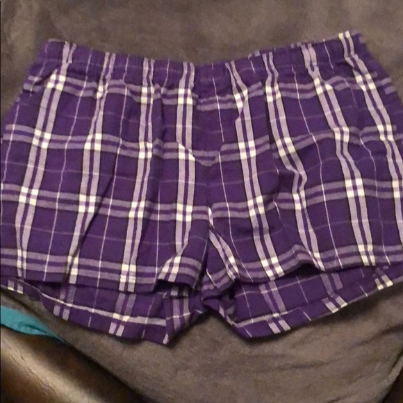 District | Shorts | Womens Purple Plaid 